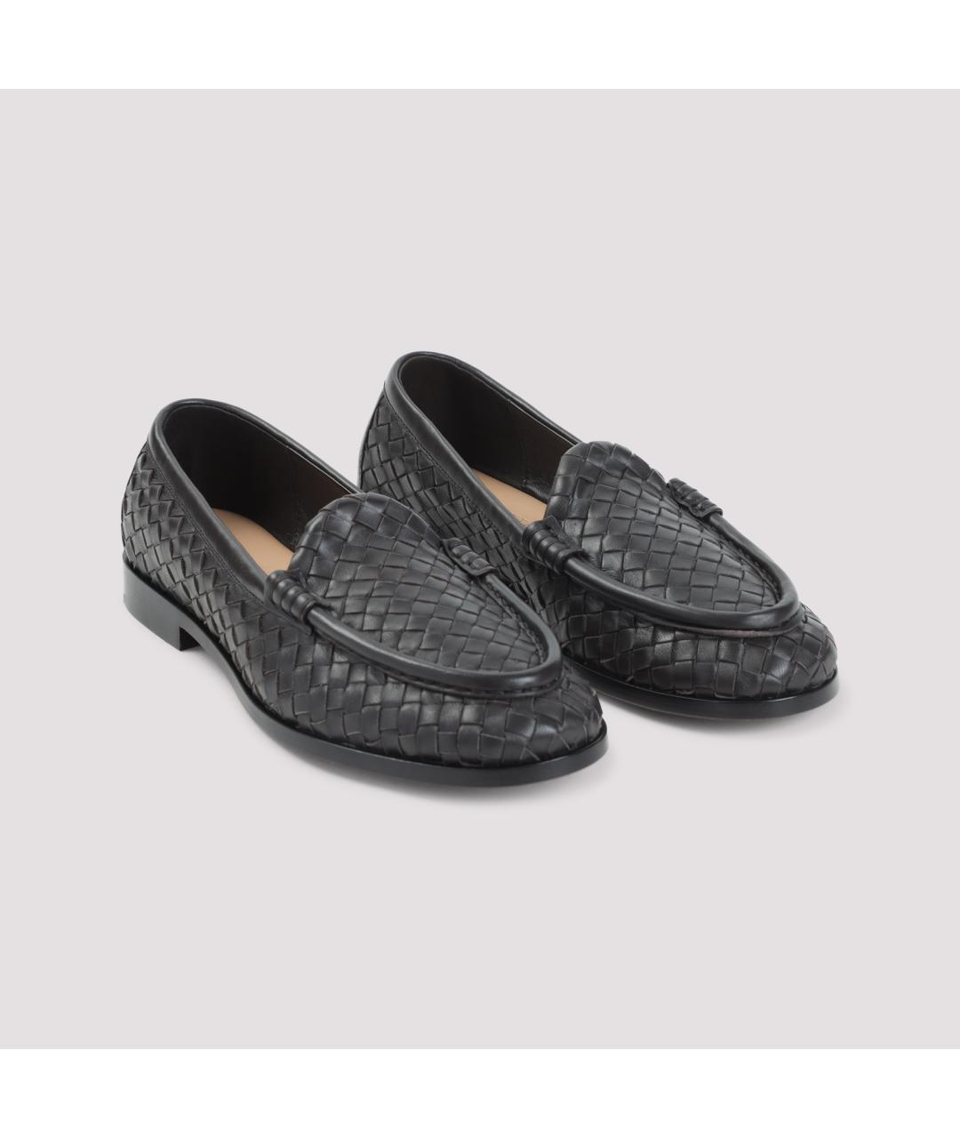 BOTTEGA VENETA Коричневые кожаные лоферы, фото 3