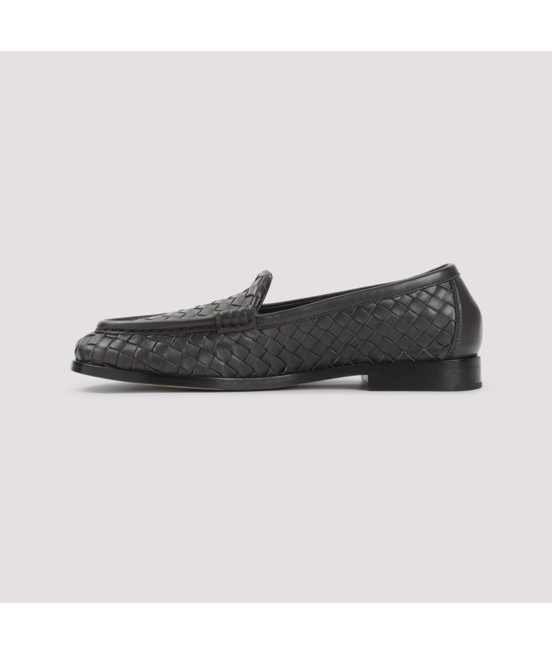 BOTTEGA VENETA Коричневые кожаные лоферы, фото 2