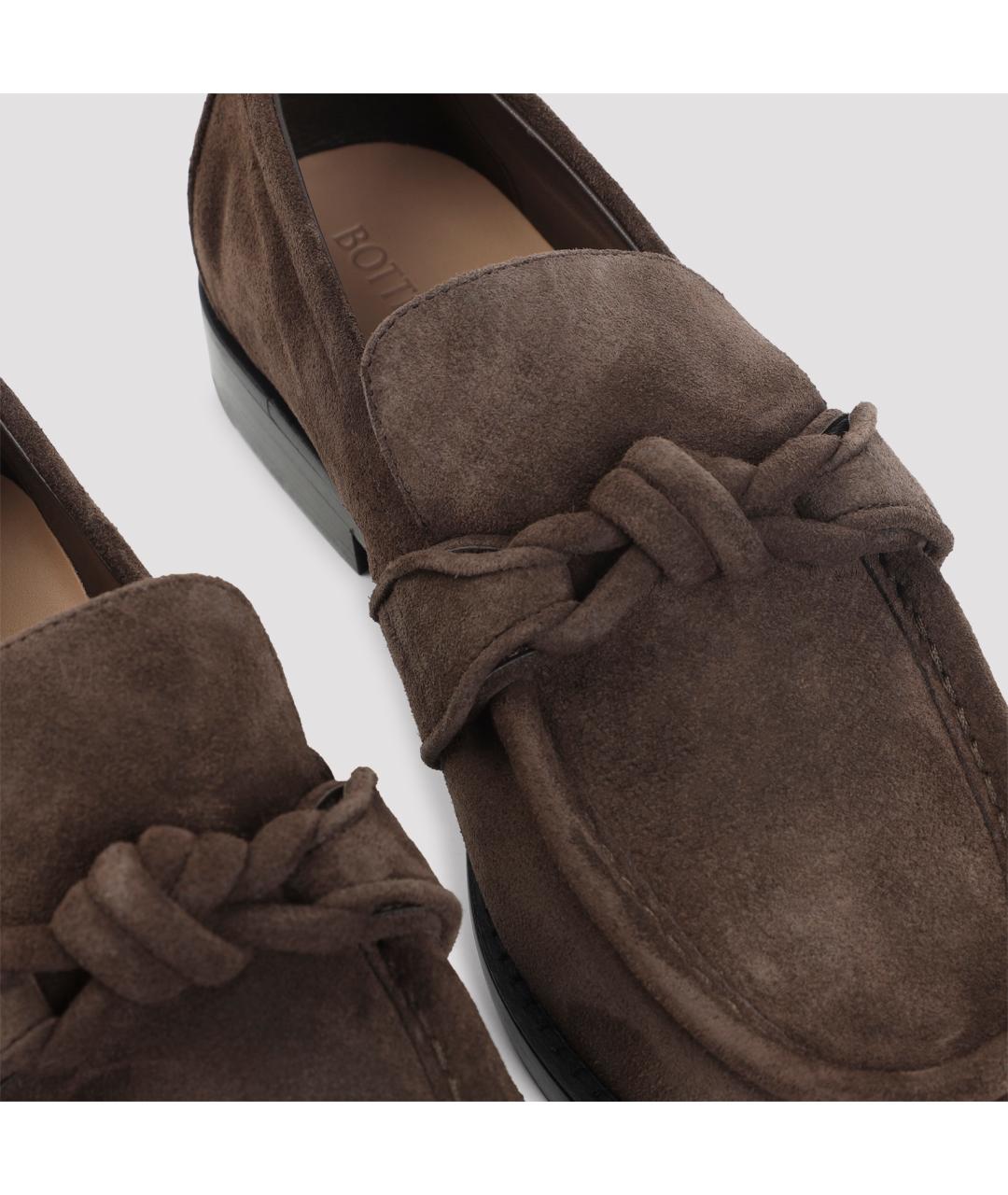 BOTTEGA VENETA Коричневые замшевые лоферы, фото 4