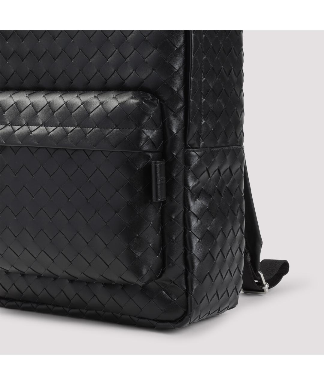 BOTTEGA VENETA Черный кожаный рюкзак, фото 3