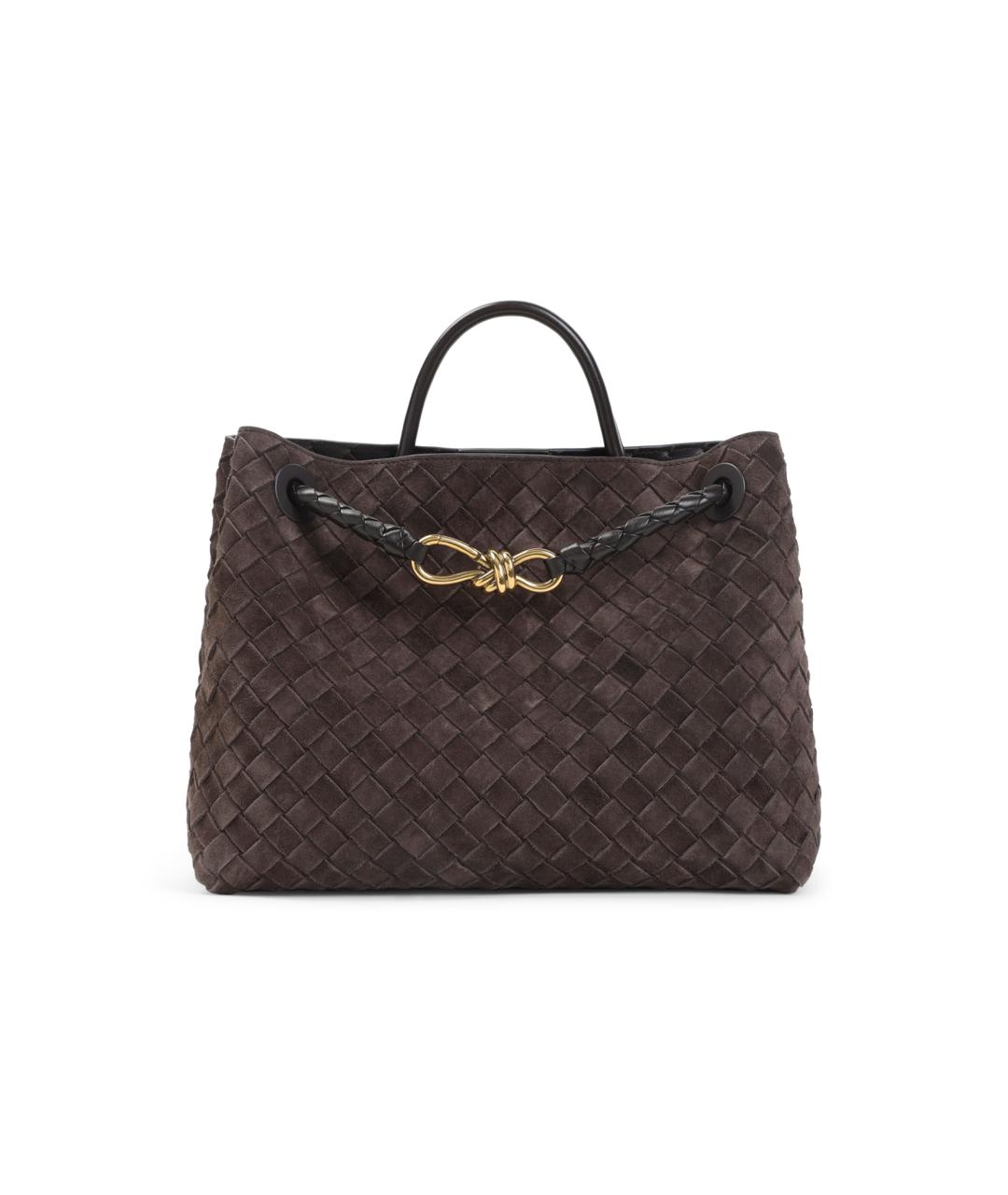 BOTTEGA VENETA Коричневая кожаная сумка через плечо, фото 1