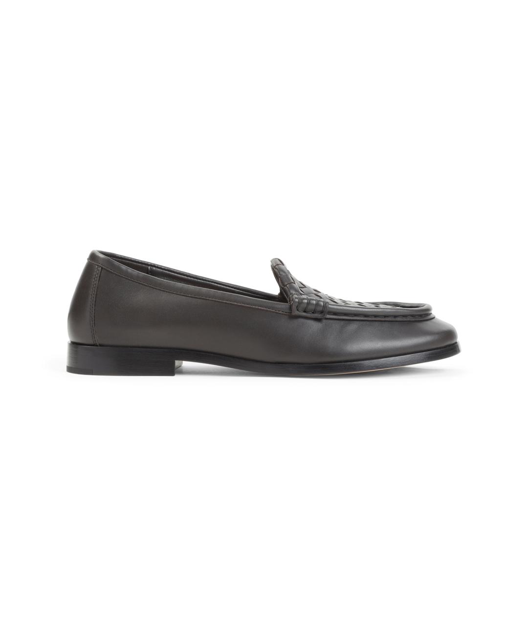 BOTTEGA VENETA Черные кожаные лоферы, фото 1