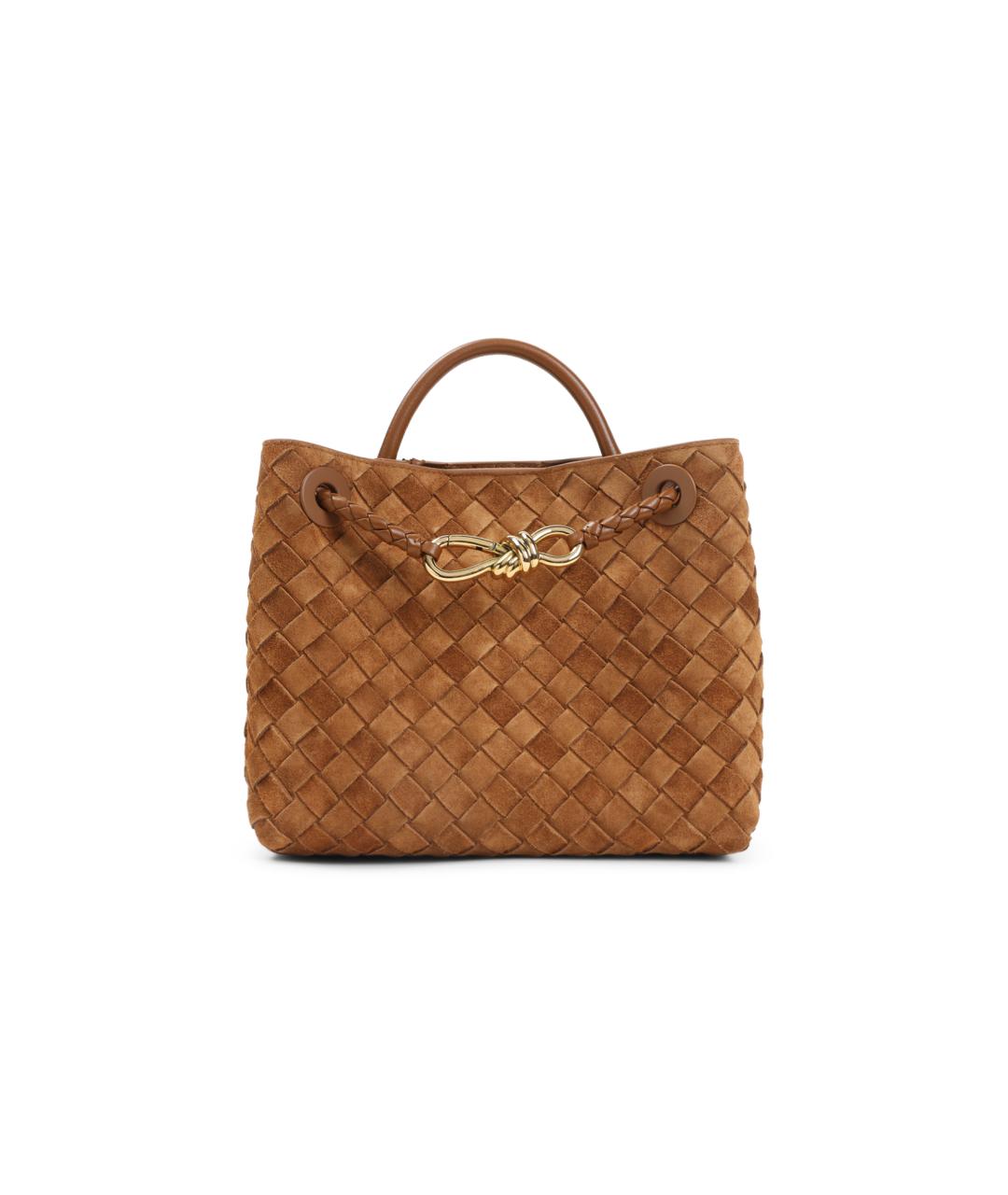 BOTTEGA VENETA Коричневая замшевая сумка через плечо, фото 1