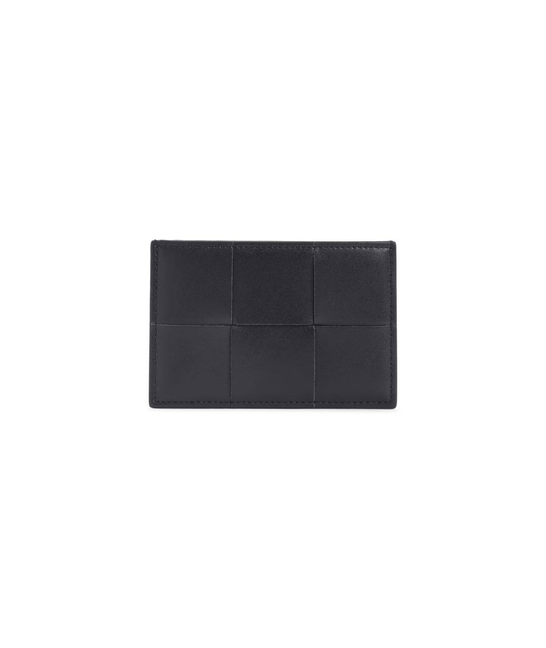 BOTTEGA VENETA Черный кожаный кошелек, фото 1