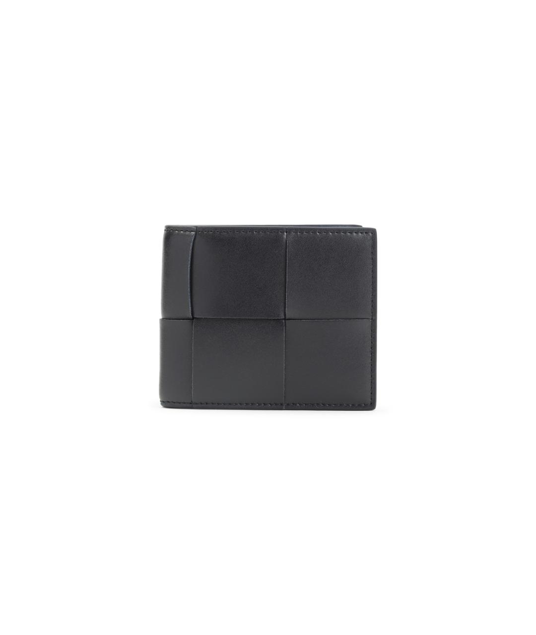BOTTEGA VENETA Черный кожаный кошелек, фото 1