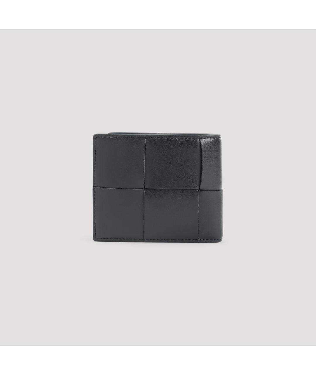 BOTTEGA VENETA Черный кожаный кошелек, фото 2