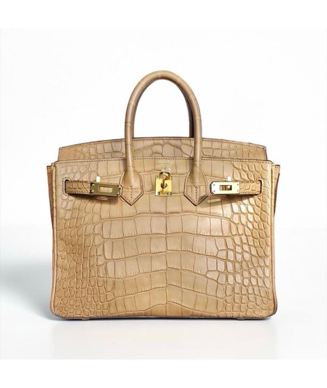 HERMES Сумка с короткими ручками из экзотической кожи, фото 3