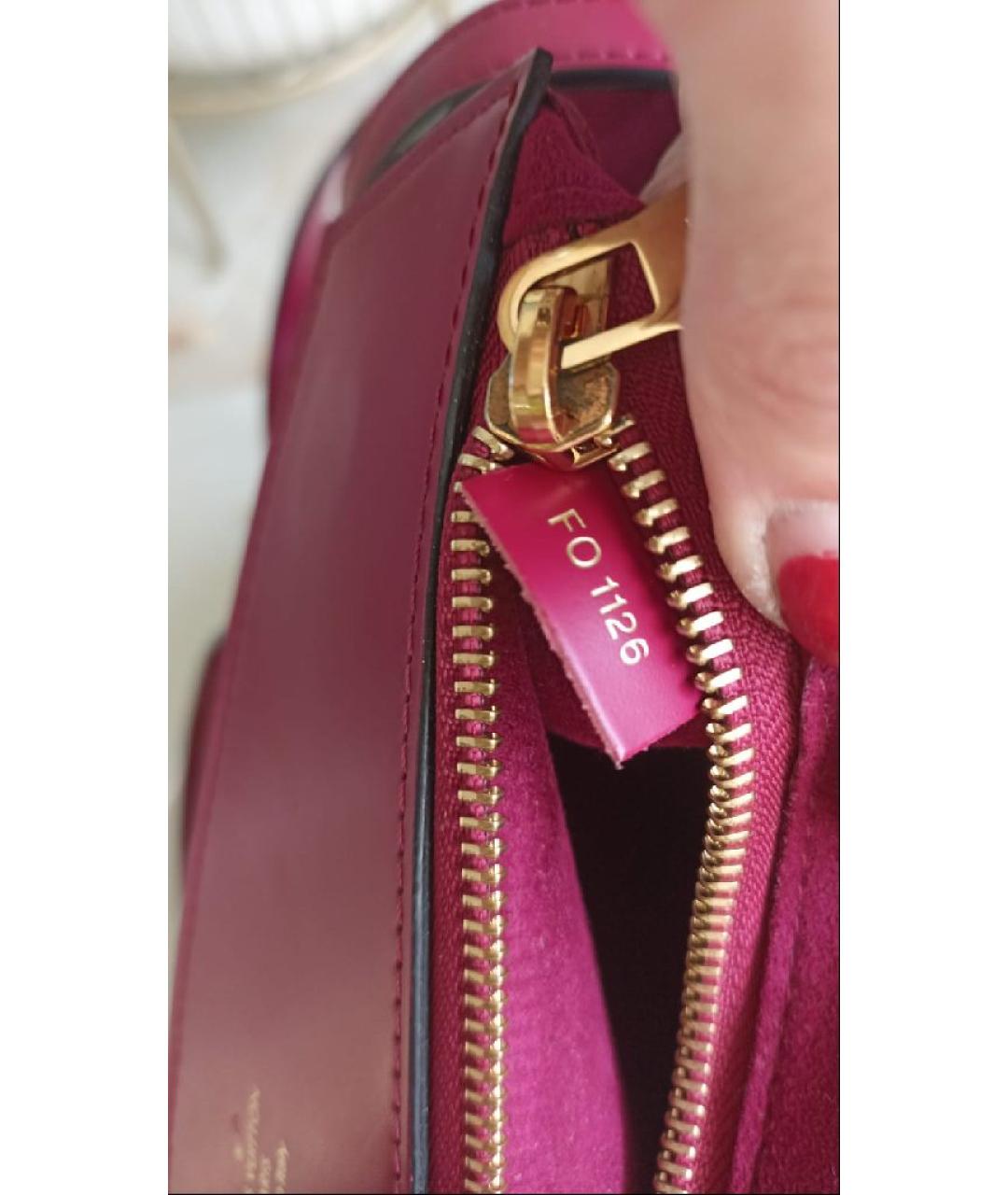 LOUIS VUITTON Коричневая кожаная сумка с короткими ручками, фото 4