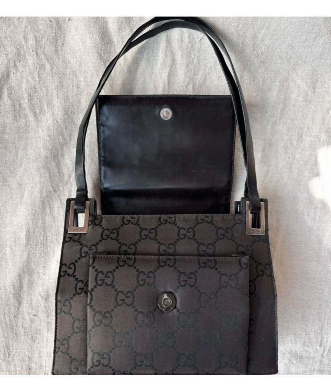 GUCCI Коричневая кожаная сумка с короткими ручками, фото 3