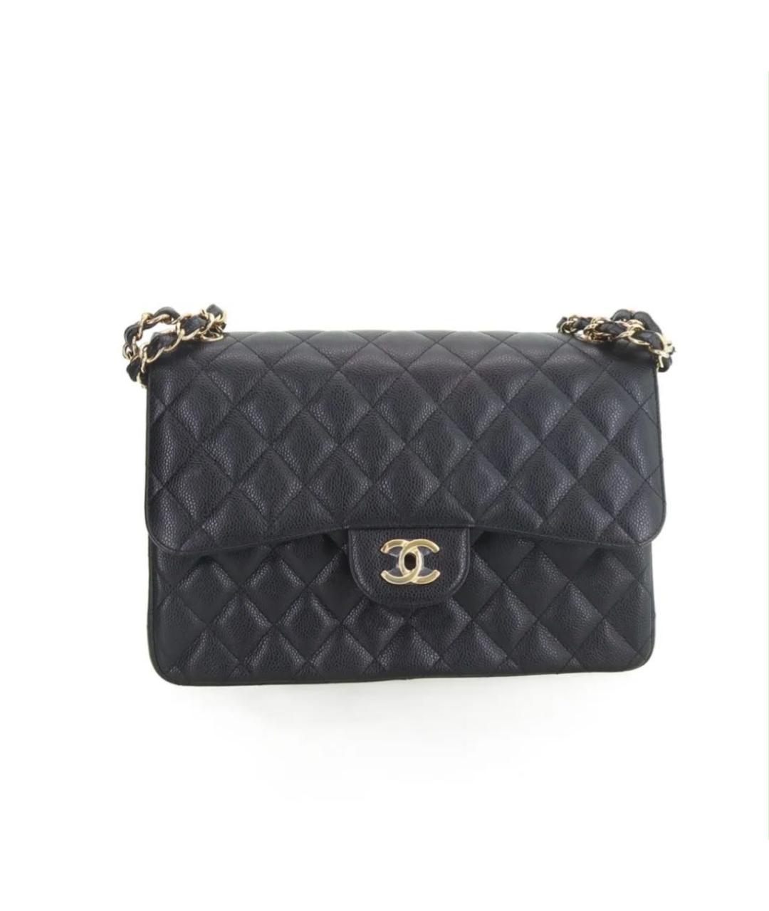 CHANEL Черная кожаная сумка через плечо, фото 4
