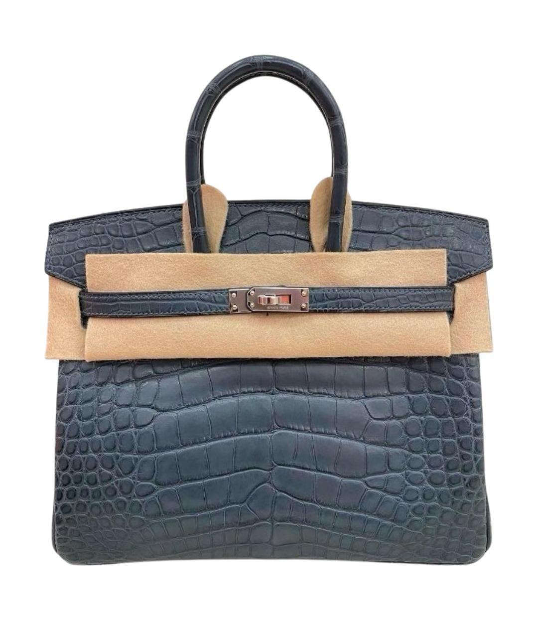 HERMES Сумка с короткими ручками из экзотической кожи, фото 1