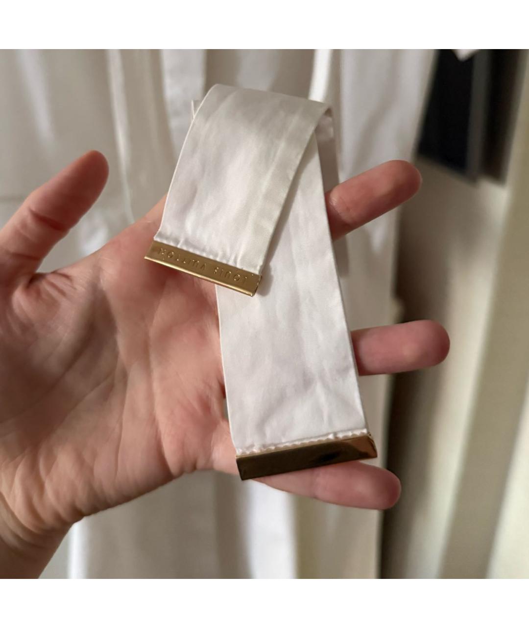 LOUIS VUITTON Белое хлопковое повседневное платье, фото 4