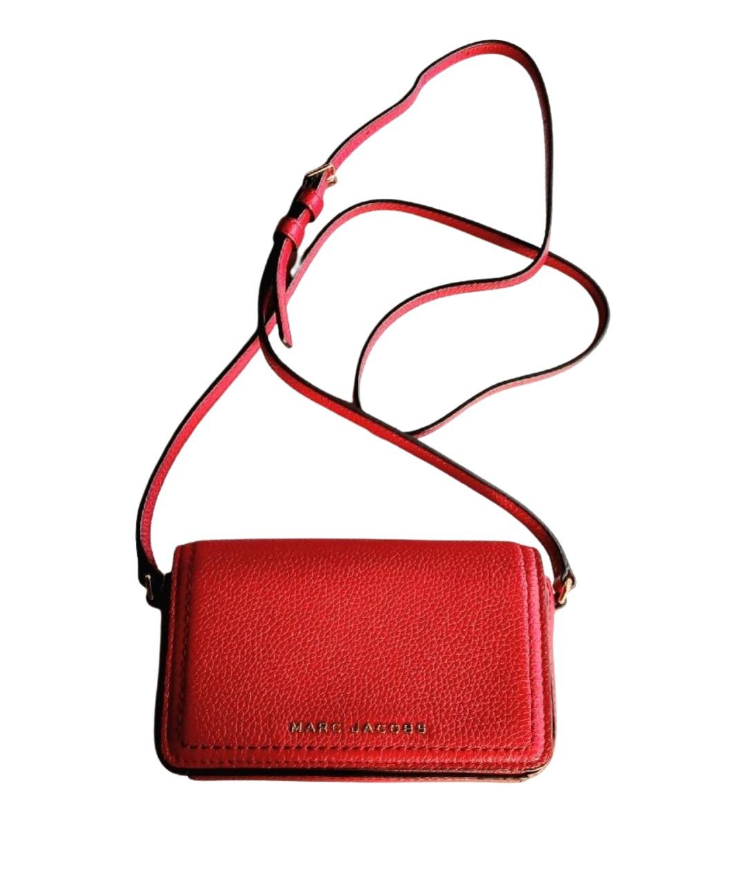MARC JACOBS Красная кожаная сумка через плечо, фото 1