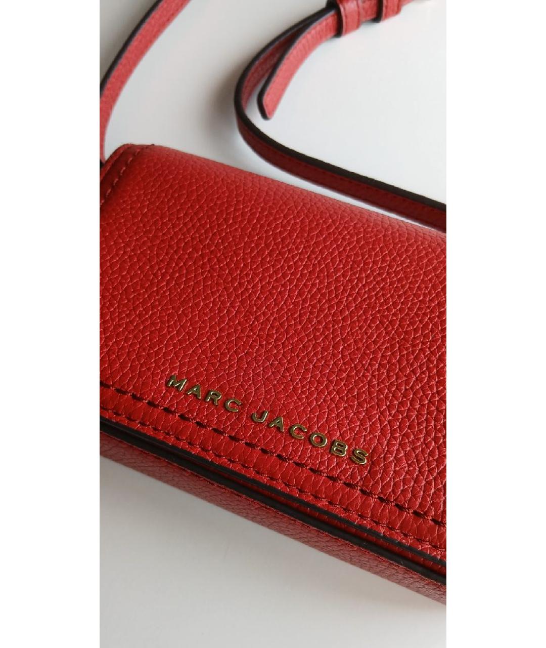 MARC JACOBS Красная кожаная сумка через плечо, фото 3
