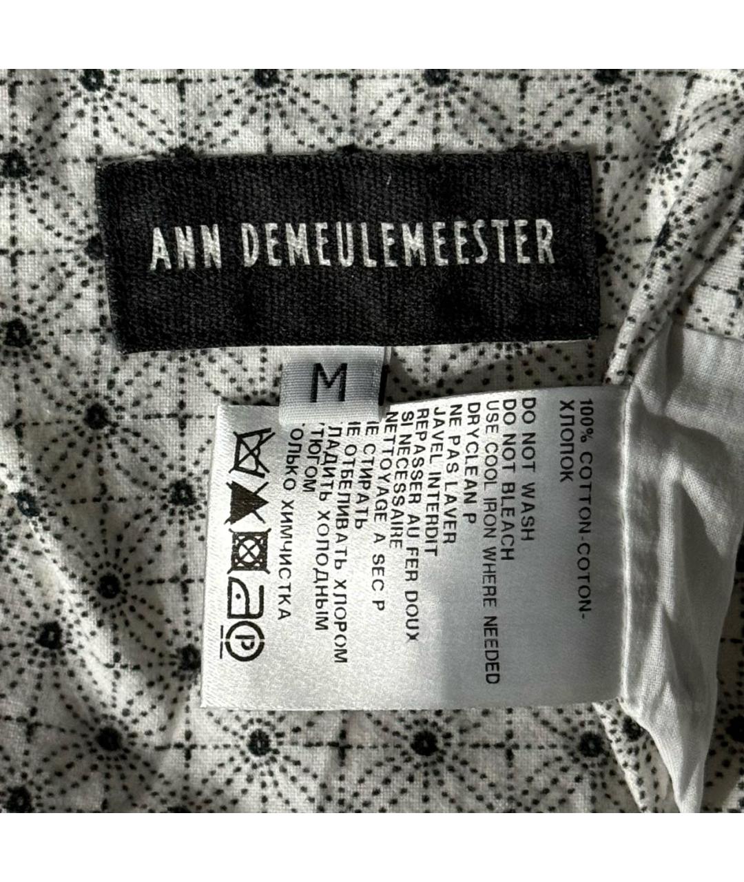ANN DEMEULEMEESTER Белая хлопковая жилетка, фото 8
