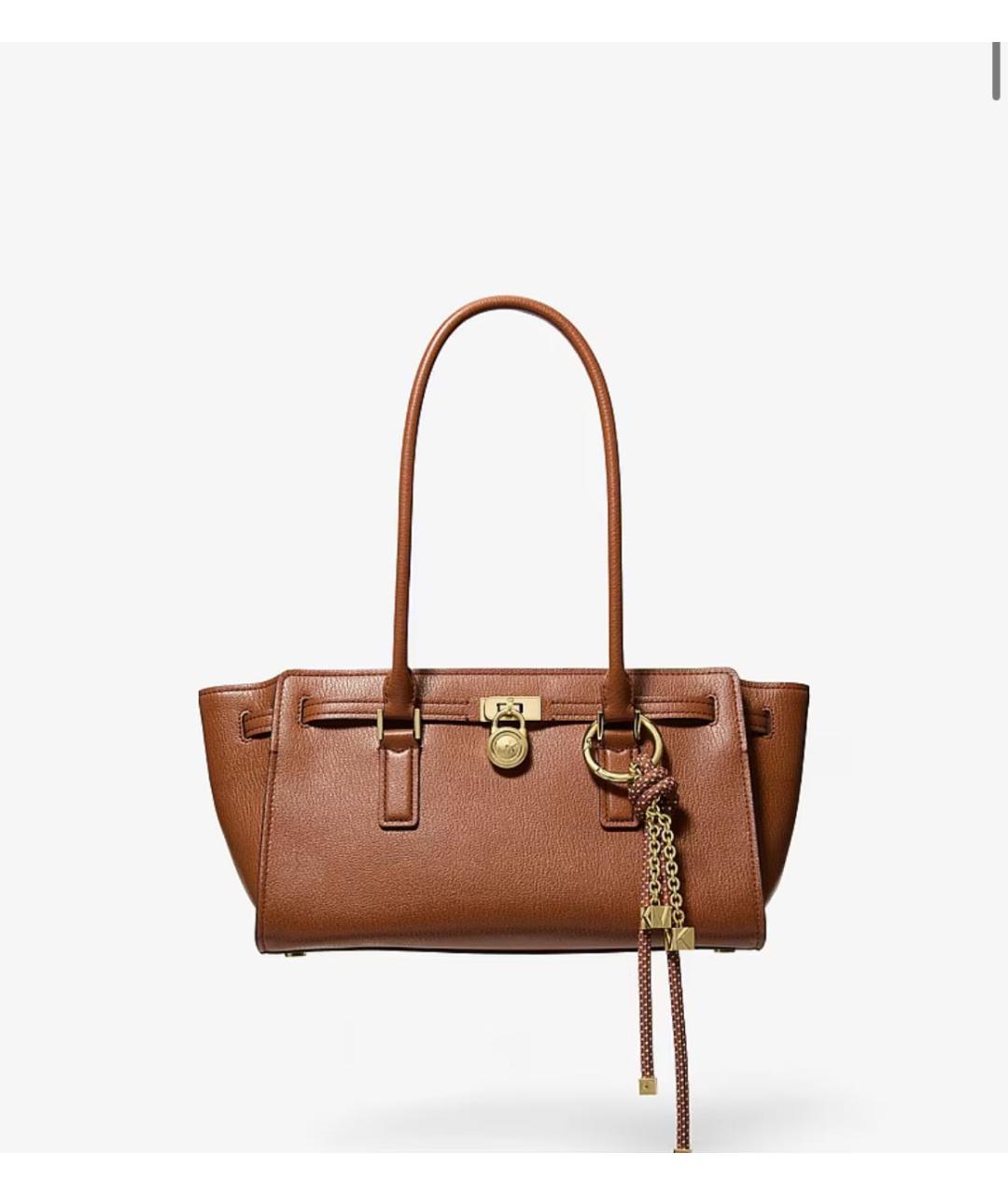 MICHAEL KORS Коричневая кожаная сумка тоут, фото 7