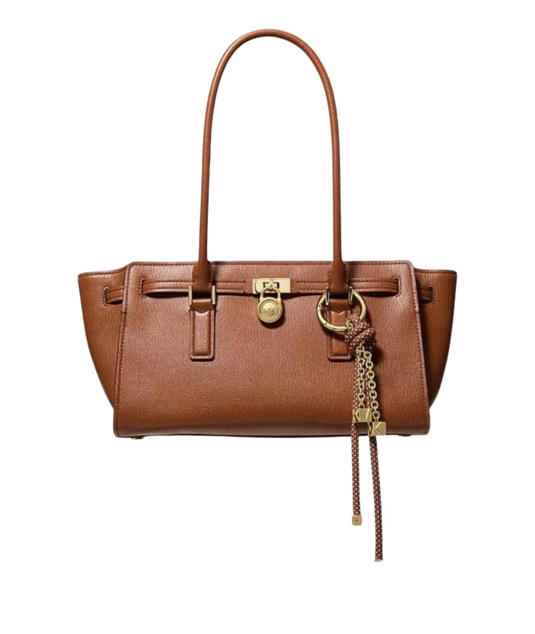 MICHAEL KORS Коричневая кожаная сумка тоут, фото 1
