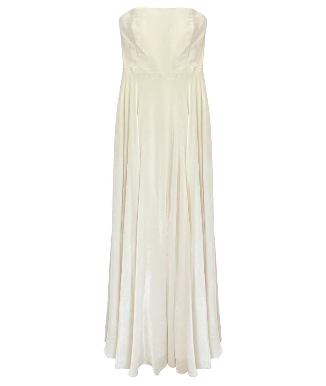 MAX MARA Белое бархатное свадебное платье, фото 1