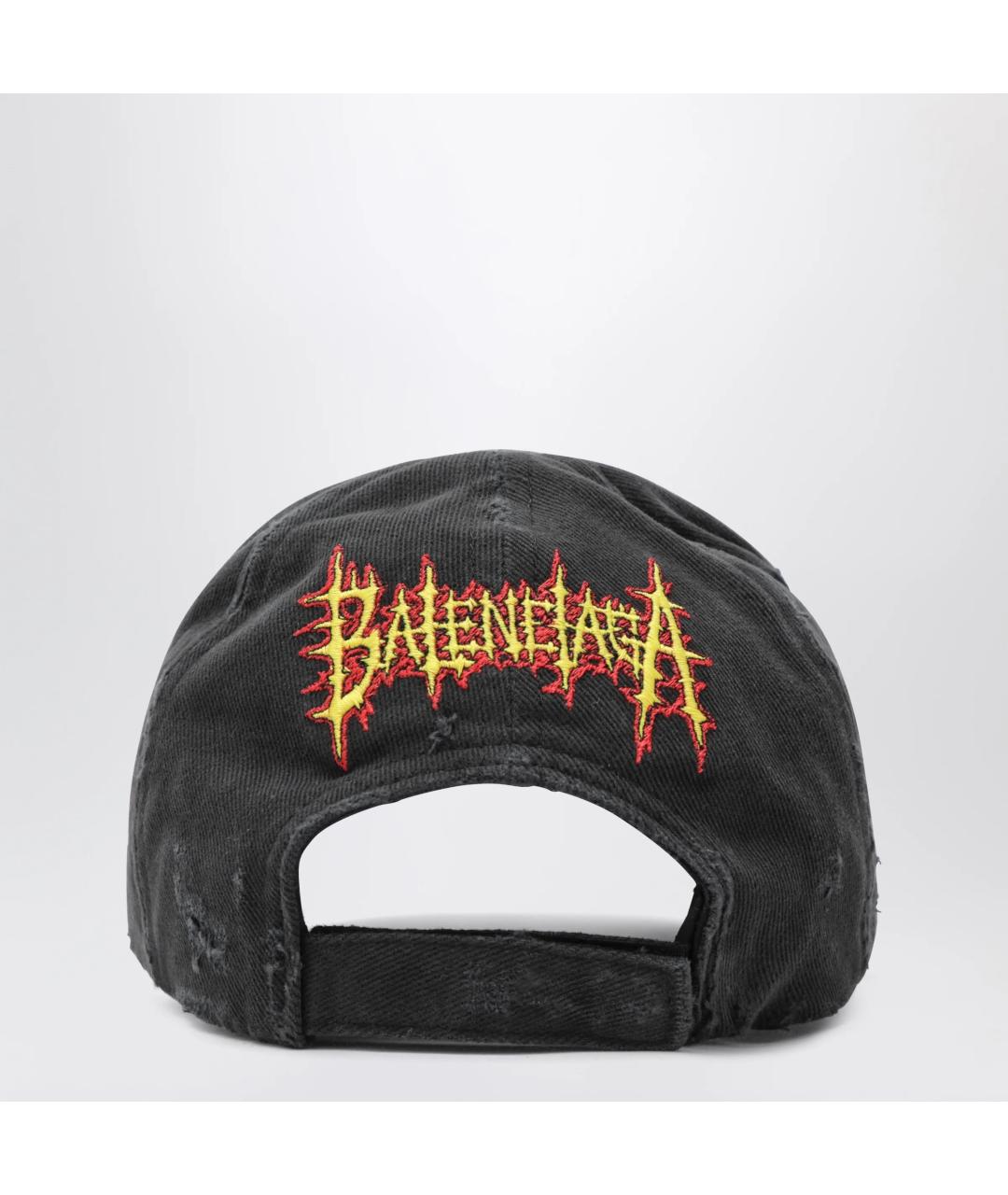 BALENCIAGA Черная хлопковая кепка/бейсболка, фото 2