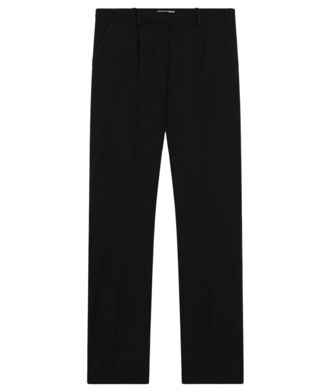BALENCIAGA Черные шерстяные брюки узкие, фото 1