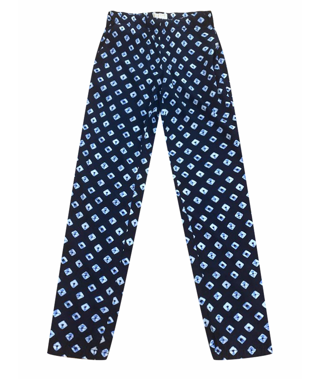 MICHAEL KORS Синие полиэстеровые прямые брюки, фото 1