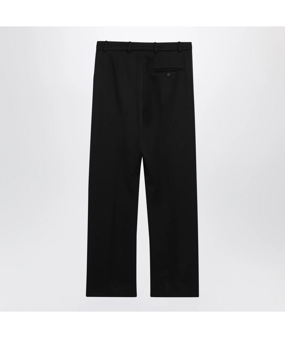 BALENCIAGA Черные шерстяные классические брюки, фото 2