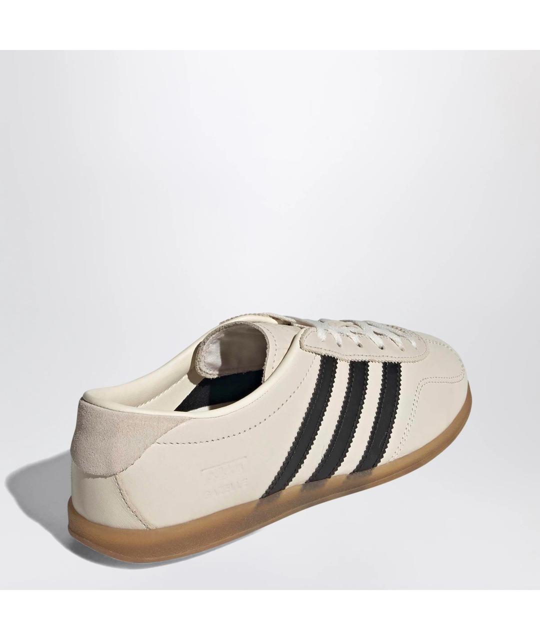 ADIDAS Бежевые кожаные кеды, фото 2