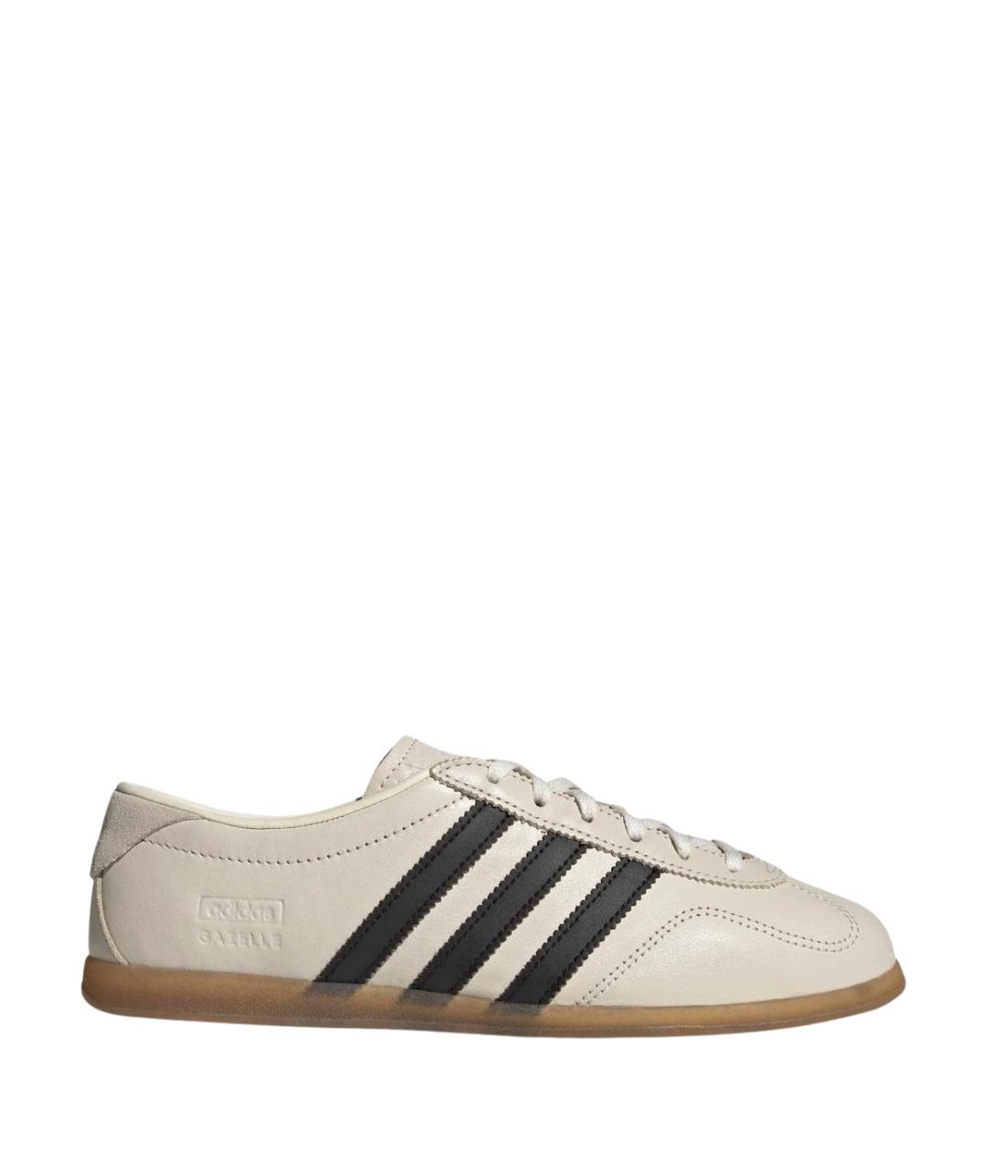 ADIDAS Бежевые кожаные кеды, фото 1