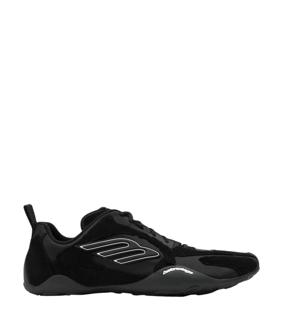 BALENCIAGA Черные синтетические низкие кроссовки / кеды, фото 1