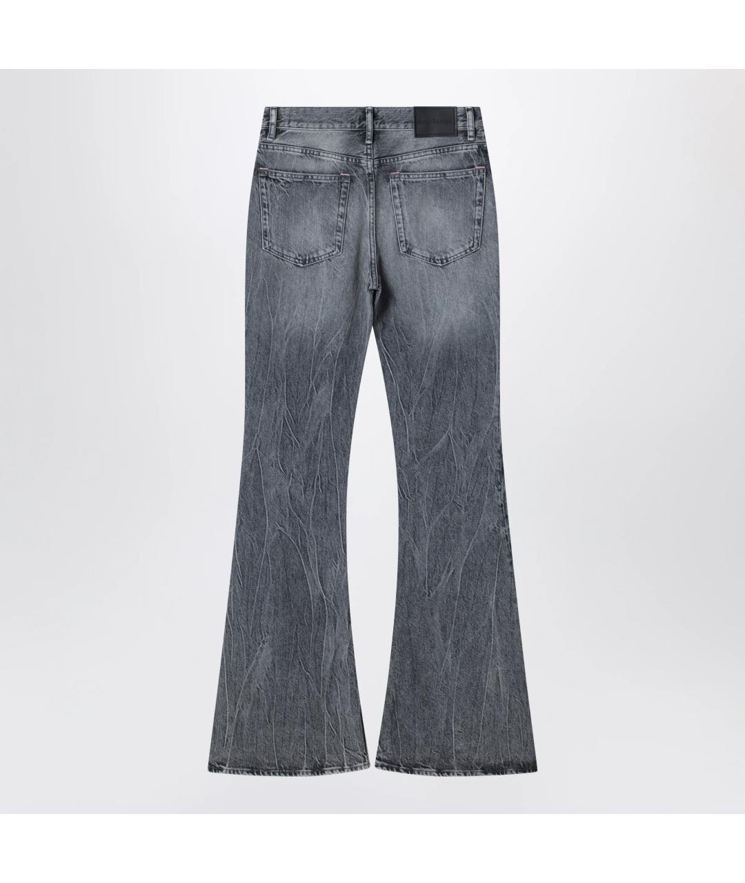 ACNE STUDIOS Серые хлопковые прямые джинсы, фото 2