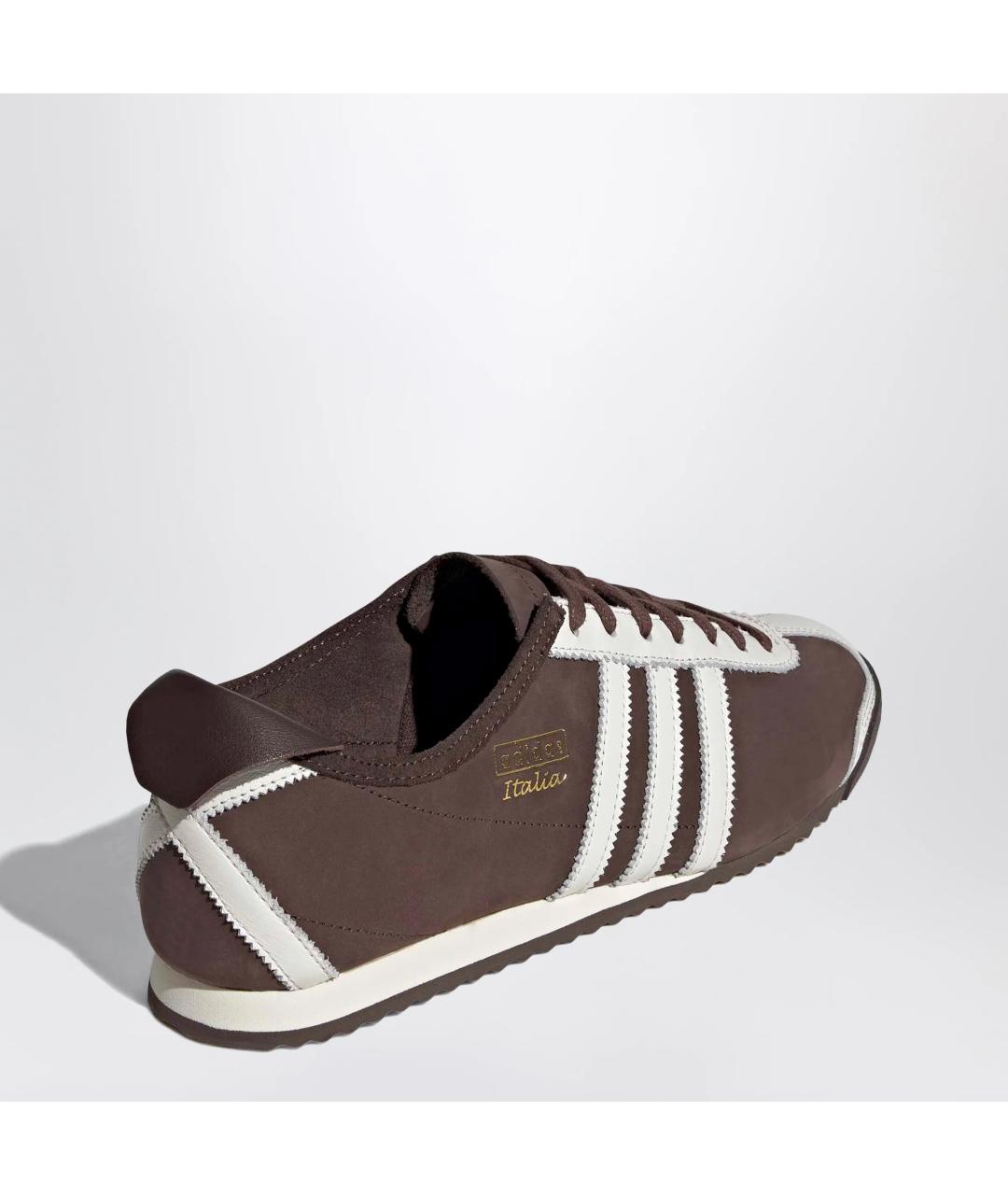 ADIDAS Коричневые кожаные кроссовки, фото 2