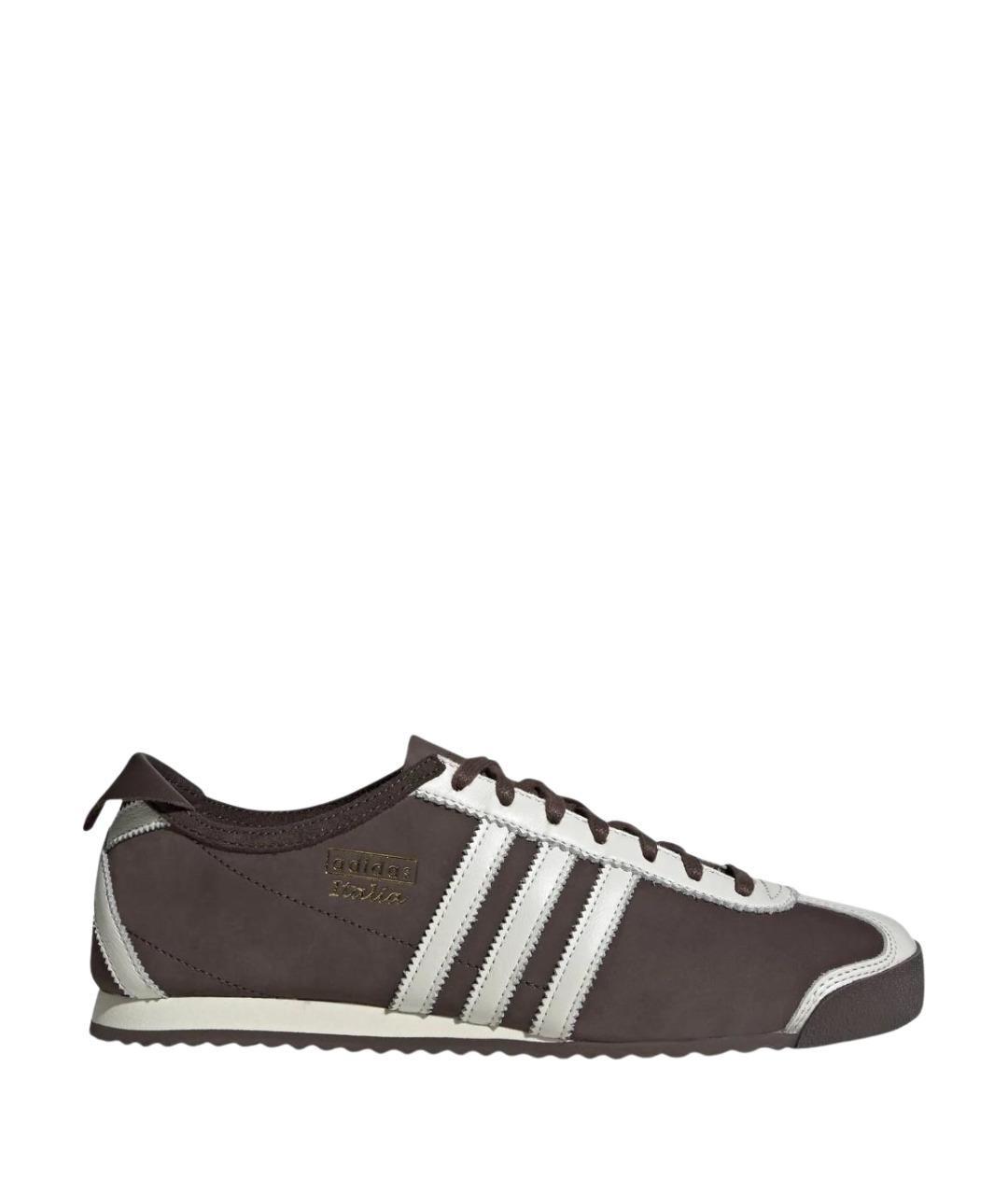 ADIDAS Коричневые кожаные кроссовки, фото 1