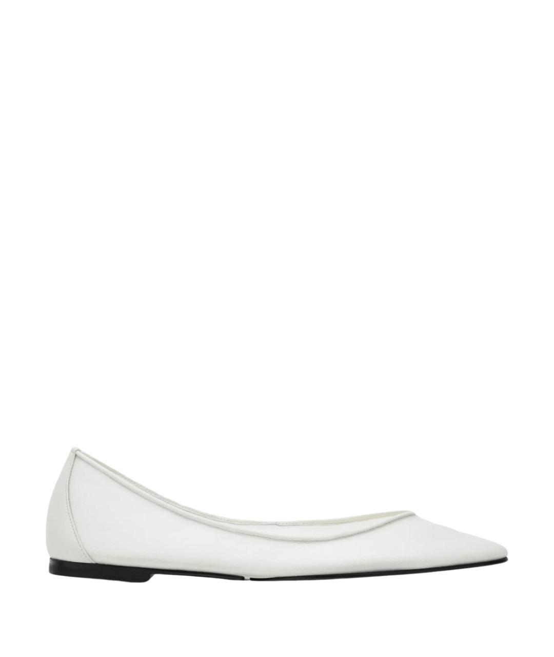JACQUEMUS Белые кожаные балетки, фото 1