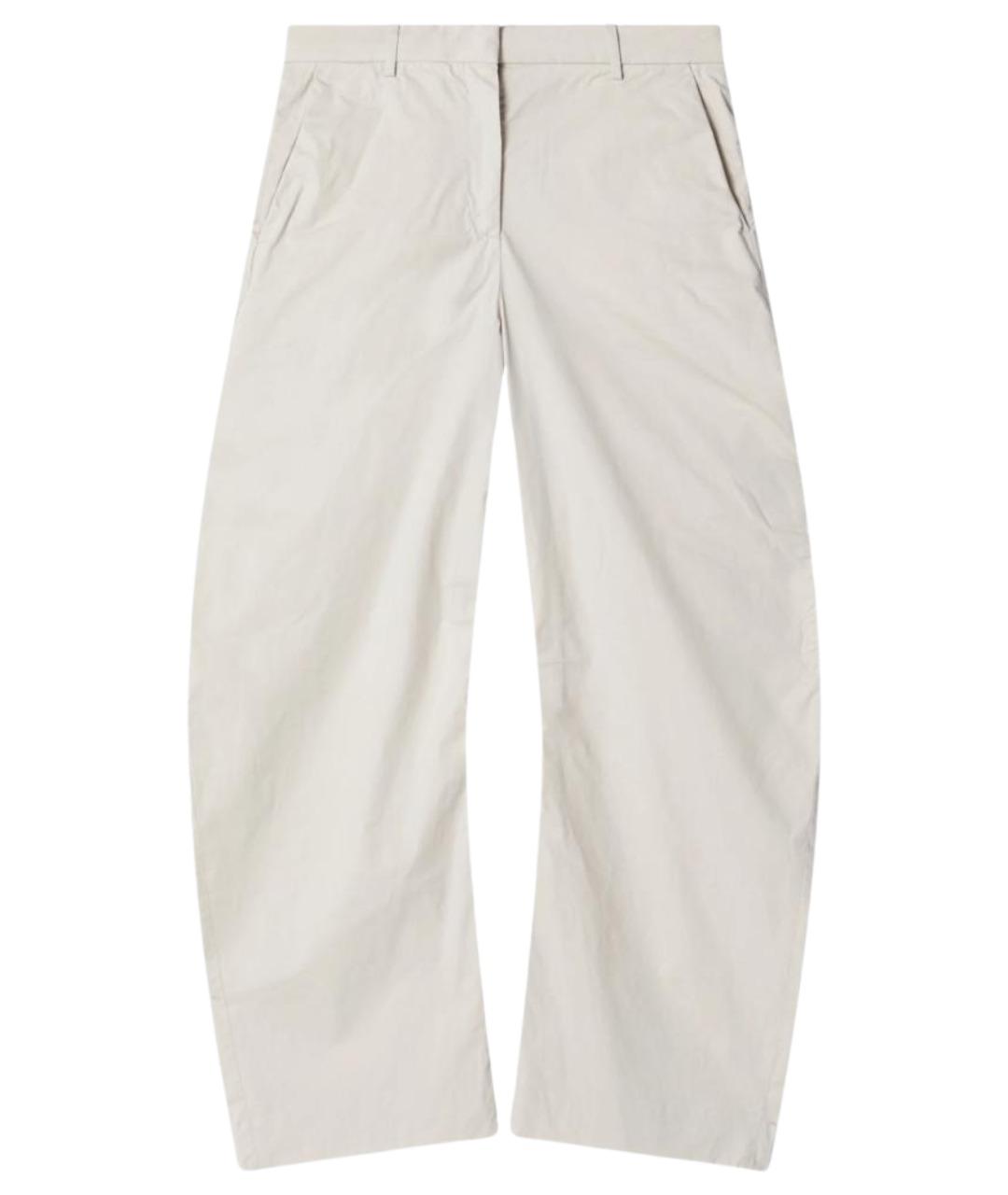 ACNE STUDIOS Бежевые хлопковые прямые брюки, фото 1