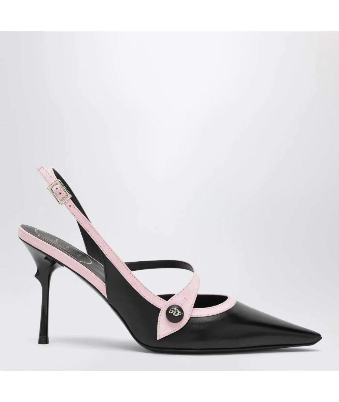 ROGER VIVIER Черные кожаные туфли, фото 3