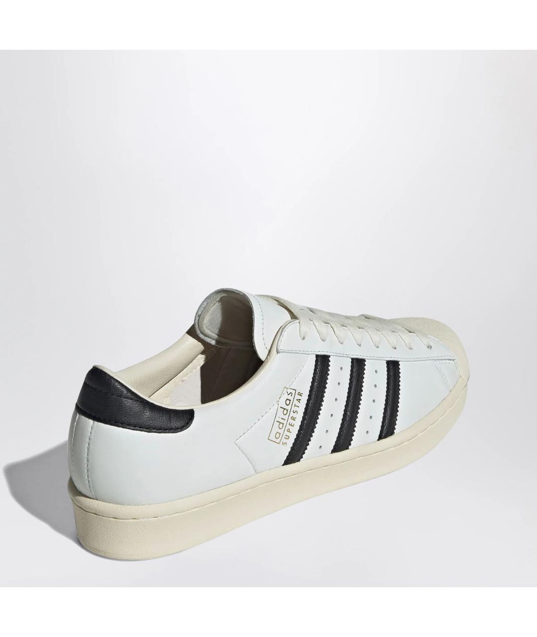 ADIDAS Белые кожаные низкие кроссовки / кеды, фото 2