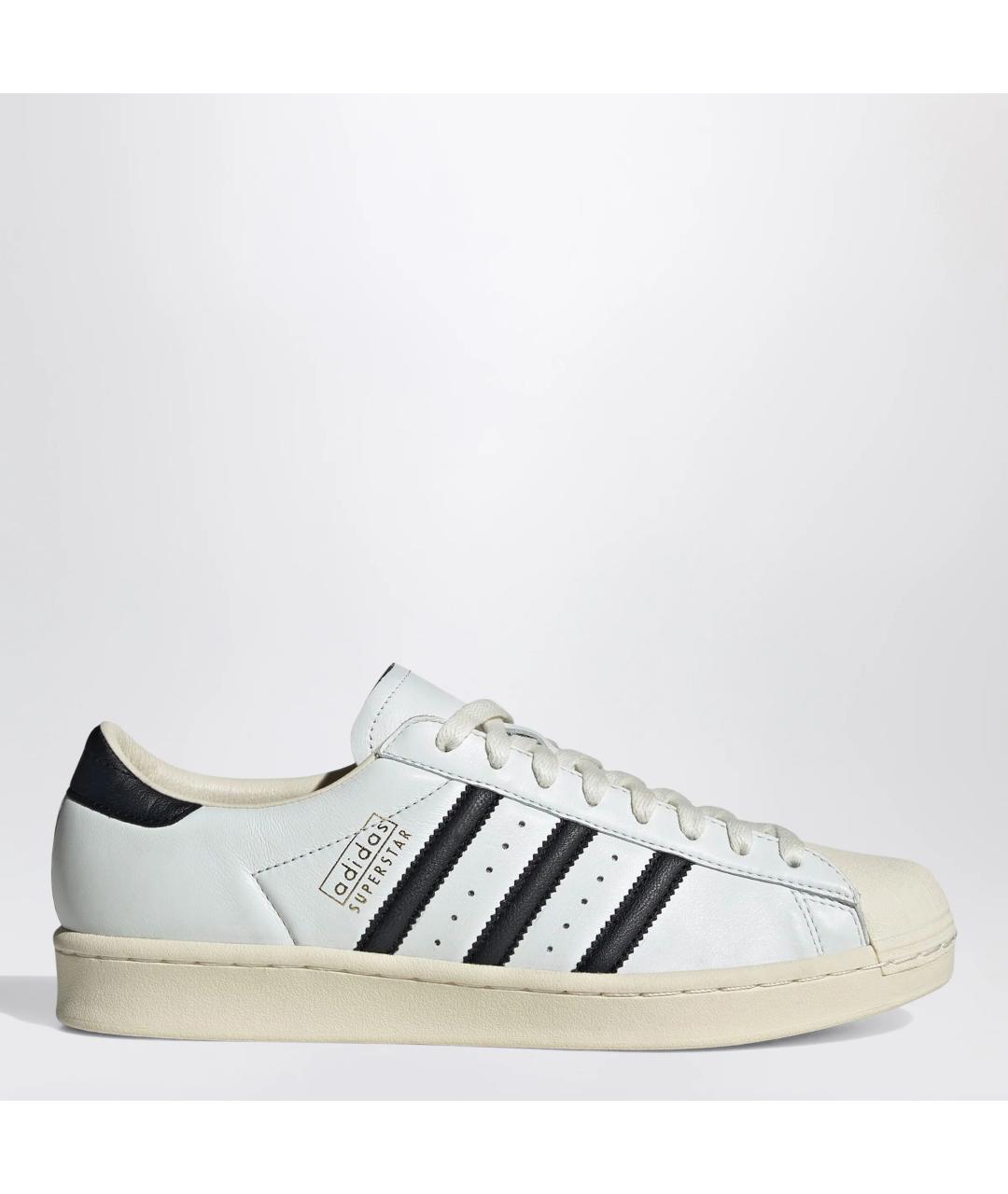 ADIDAS Белые кожаные низкие кроссовки / кеды, фото 3