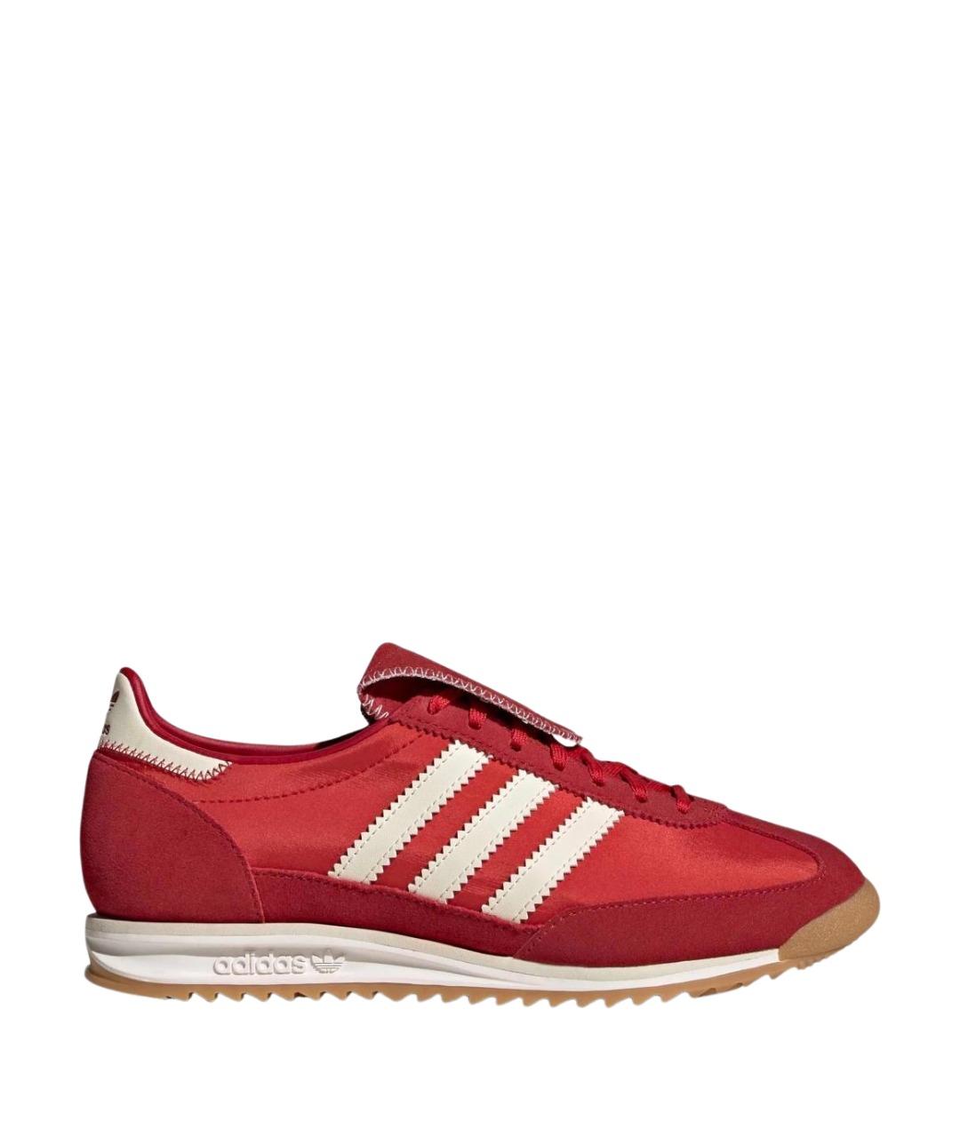 ADIDAS Красные замшевые кроссовки, фото 1