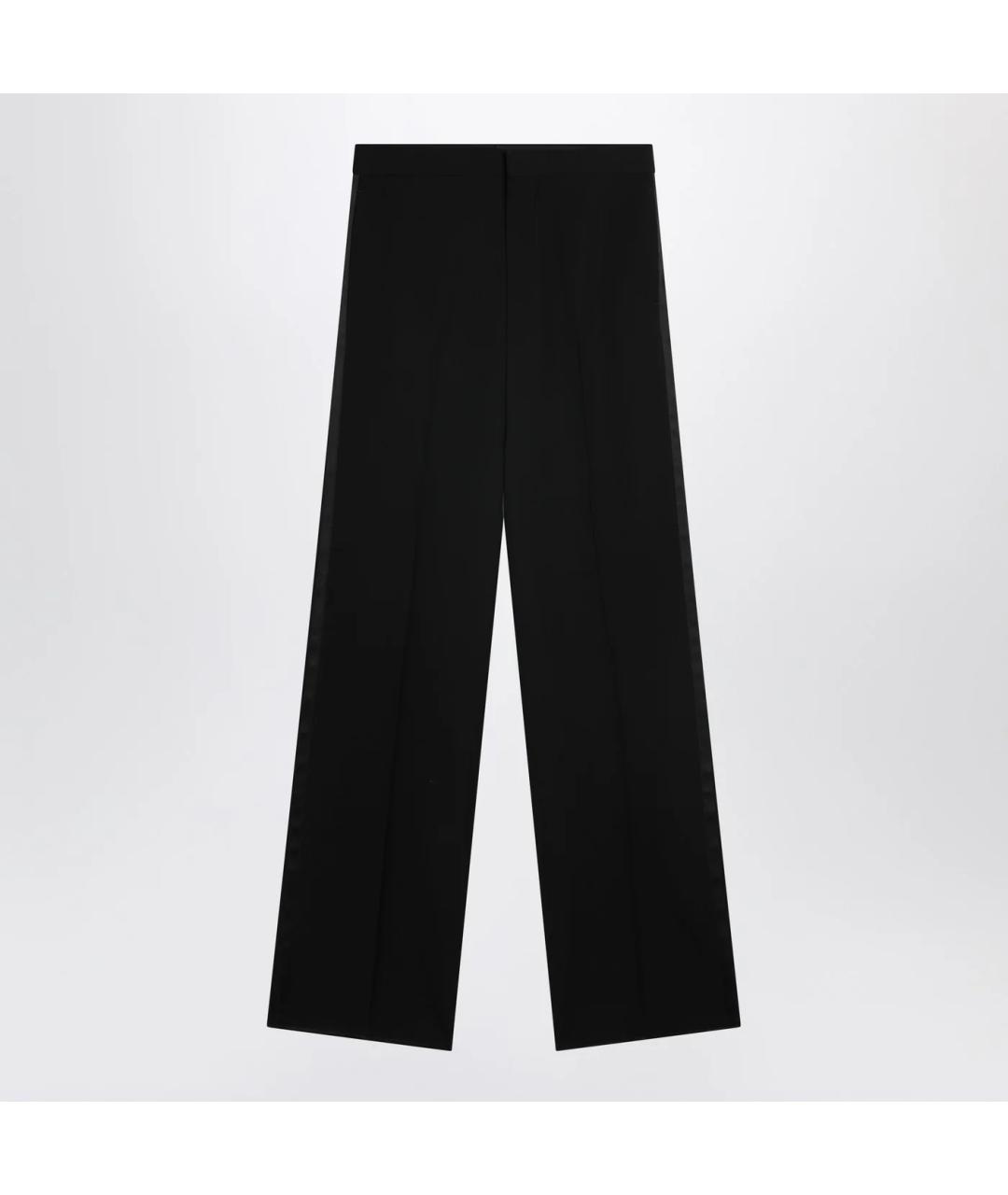 BALENCIAGA Черные шерстяные прямые брюки, фото 3