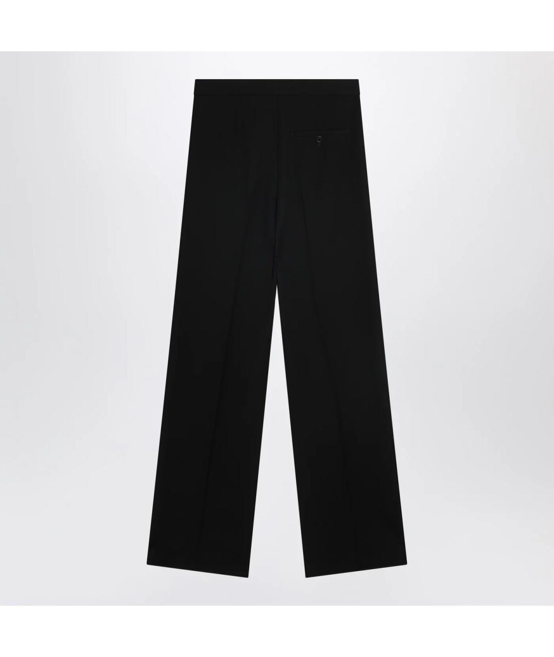BALENCIAGA Черные шерстяные прямые брюки, фото 2