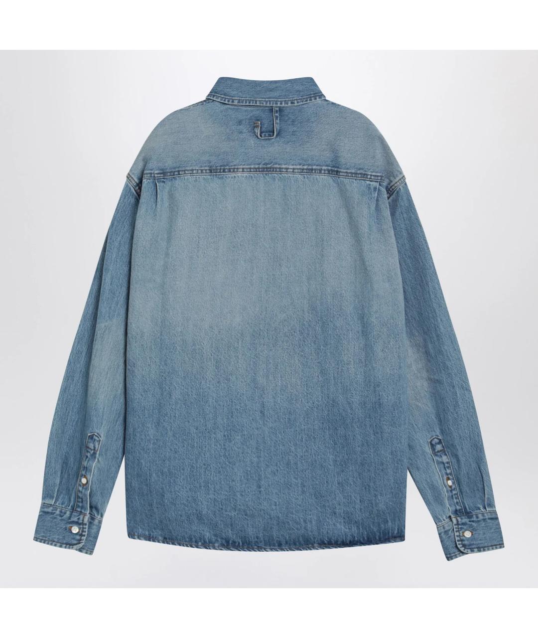JACQUEMUS Синяя хлопковая кэжуал рубашка, фото 2