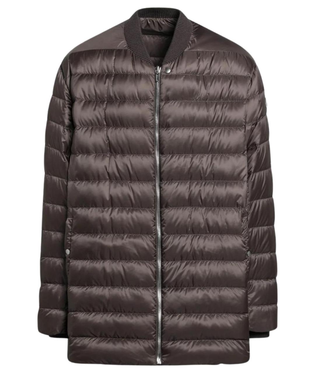 MONCLER Коричневая полиамидовая куртка, фото 1