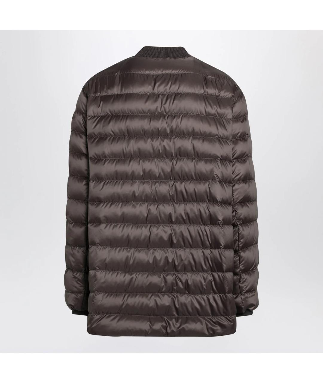 MONCLER Коричневая полиамидовая куртка, фото 2