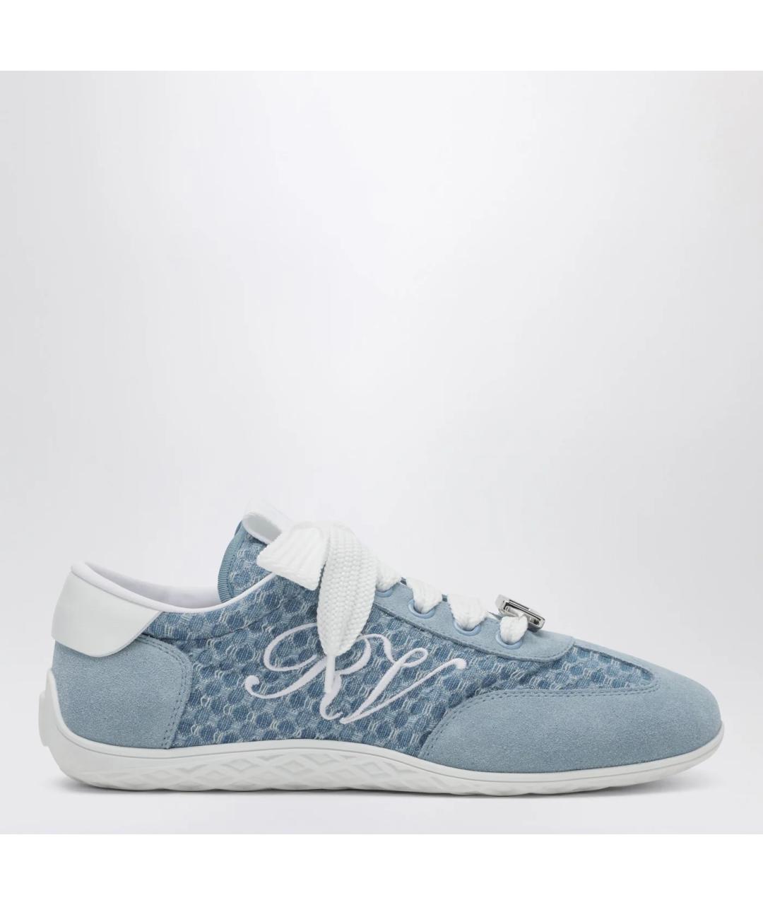 ROGER VIVIER Голубые замшевые туфли, фото 3