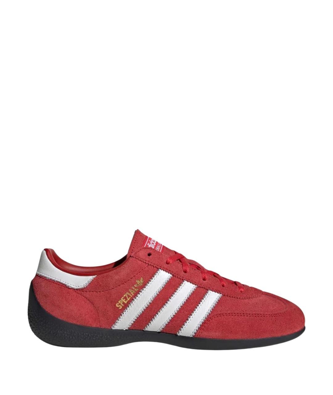 ADIDAS Красные замшевые кеды, фото 1