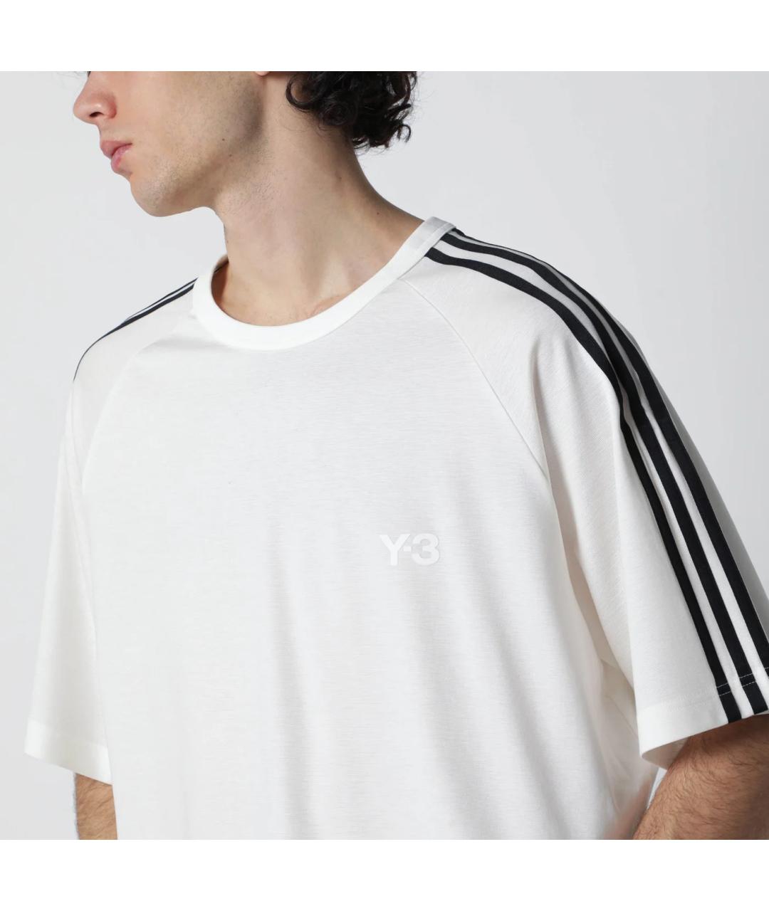 ADIDAS Белая хлопковая футболка, фото 2