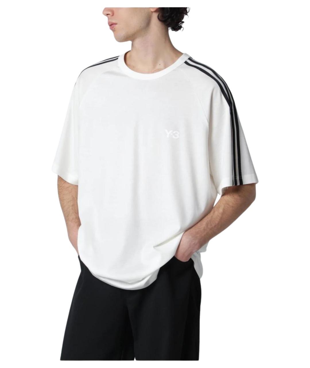 ADIDAS Белая хлопковая футболка, фото 1