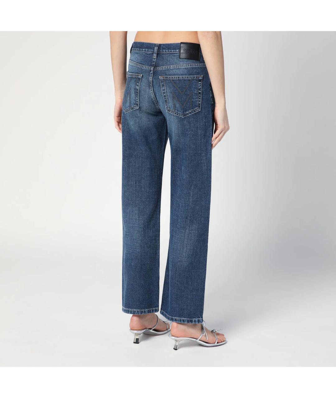 MARC JACOBS Синие хлопковые прямые джинсы, фото 2