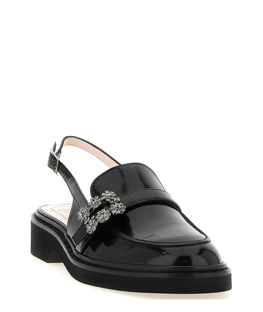 ROGER VIVIER Черные кожаные лоферы, фото 2