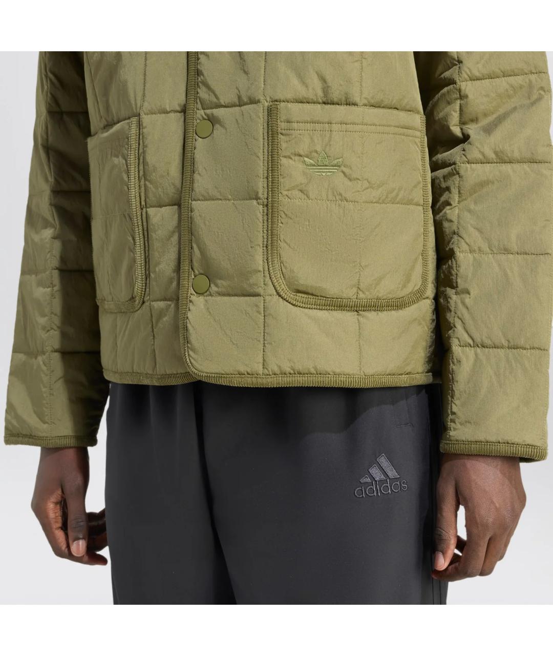 ADIDAS Зеленая полиэстеровая куртка, фото 2